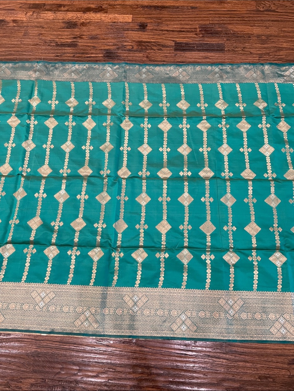 Elegant saree with gold border